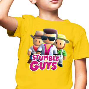 Koszulka Dziecięca Stumble Guys Mix Wzory - 146 Cm