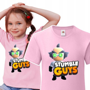 Koszulka Dziecięca Stumble Guys Mix Wzory - 158 Cm