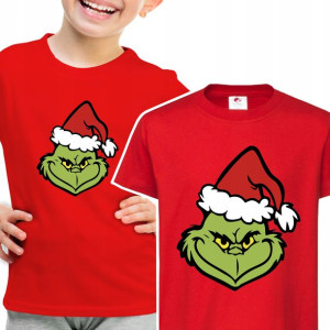 KOSZULKA DZIECIĘCA Świąteczna GRINCH MiX - 98 cm