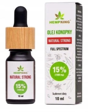 Olejek konopny CBD Hemp King Natural CBD 15% 10 ml