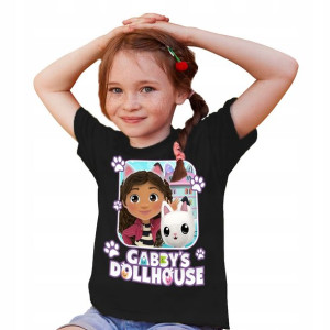 Koszulka DZIECIĘCA Wzory KOCI Domek GABI - 98 cm
