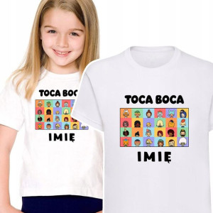 Koszulka Dziecięca Własne Imię Toca Boca - 122 Cm