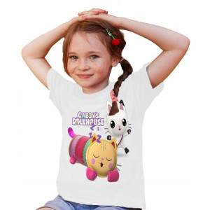 T-SHIRT dla DZIECI KOCI Domek GABI Wzory - 110 cm