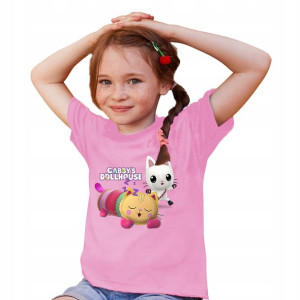 T-SHIRT dla DZIECI KOCI Domek GABI Wzory - 158 cm