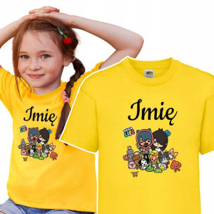 T-SHIRT dla DZIECI TOCA BOCA Własne IMIĘ - 110 cm