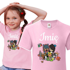 T-SHIRT dla DZIECI TOCA BOCA Własne IMIĘ - 110 cm