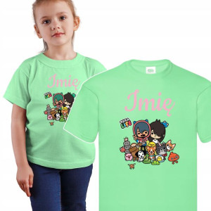 T-SHIRT dla DZIECI TOCA BOCA Własne IMIĘ - 110 cm