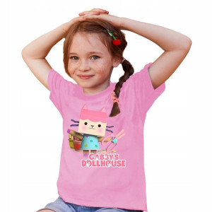 T-SHIRT Dziecięcy KOCI Domek GABI Wzory - 122 cm