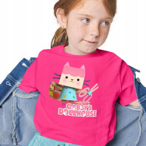 T-SHIRT Dziecięcy KOCI Domek GABI Wzory - 146 cm