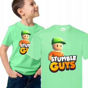 T-shirt Dziecięcy Stumble Guys Mix Wzory - 110 Cm