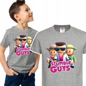 T-shirt Dziecięcy Stumble Guys Mix Wzory - 110 Cm