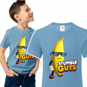 T-shirt Dziecięcy Stumble Guys Mix Wzory - 122 Cm