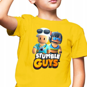 T-shirt Dziecięcy Stumble Guys Mix Wzory - 122 Cm
