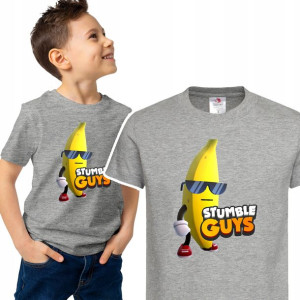 T-shirt Dziecięcy Stumble Guys Mix Wzory - 134 Cm