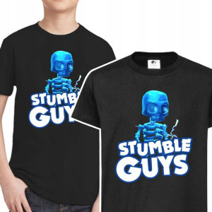 T-shirt Dziecięcy Stumble Guys Mix Wzory - 134 Cm