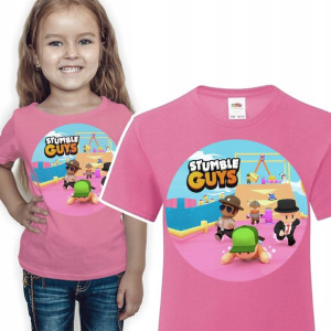 T-shirt Dziecięcy Stumble Guys Mix Wzory - 146 Cm
