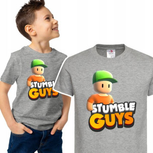 T-shirt Dziecięcy Stumble Guys Mix Wzory - 146 Cm