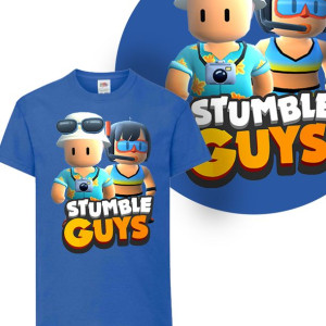 T-shirt Dziecięcy Stumble Guys Mix Wzory - 146 Cm