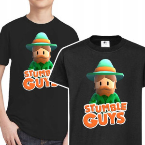 T-shirt Dziecięcy Stumble Guys Mix Wzory - 146 Cm