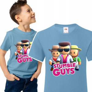 T-shirt Dziecięcy Stumble Guys Mix Wzory - 98 Cm