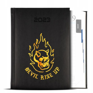 KALENDARZ A5 2023 Devil Rise Up MiX Wzory GOLD