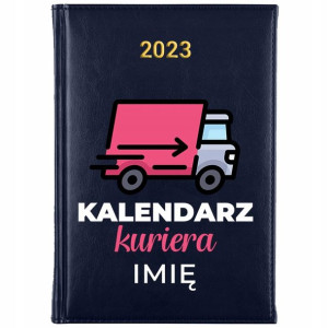 KALENDARZ A5 2023 dla KURIERA Własne IMIĘ Wzory