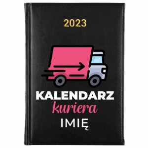 KALENDARZ A5 2023 dla KURIERA Własne IMIĘ Wzory