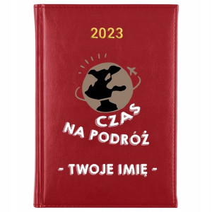 KALENDARZ A5 2023 Dziennik Podróży Własne IMIĘ MiX