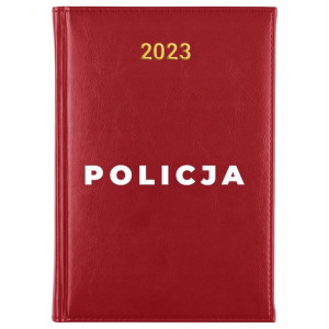 KALENDARZ A5 2023 Książkowy Dzienny POLICJA Wzory