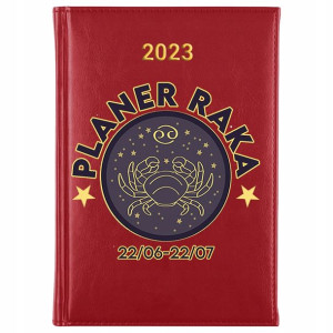 KALENDARZ A5 2023 Planer Książkowy ZNAKI ZODIAKU