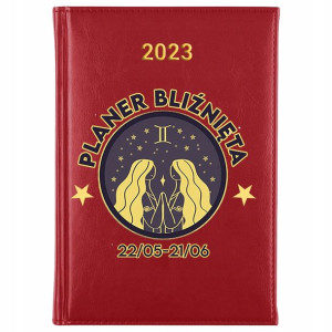 KALENDARZ A5 2023 Planer Książkowy ZNAKI ZODIAKU
