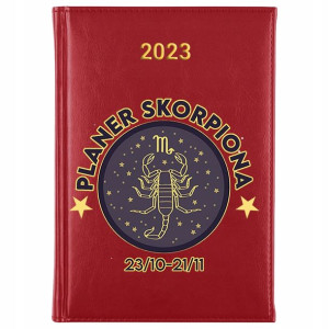 KALENDARZ A5 2023 Planer Książkowy ZNAKI ZODIAKU