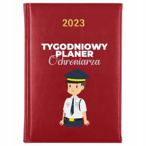 Kalendarz A5 2023 Planer Ochroniarza Wzory Mix