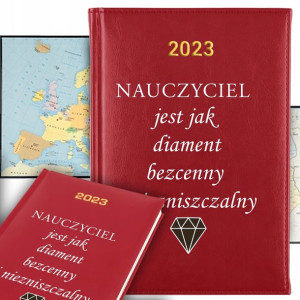 KALENDARZ A5 2023 Planer Prezent dla NAUCZYCIELA