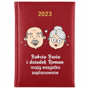 KALENDARZ A5 2023 Prezent dla BABCI DZIADKA - IMIĘ