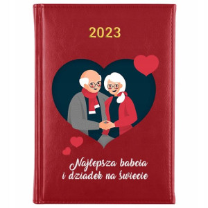 KALENDARZ A5 2023 Prezent dla BABCI DZIADKA - IMIĘ