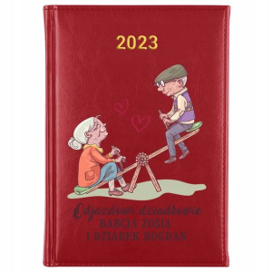 KALENDARZ A5 2023 Prezent dla BABCI DZIADKA Wzory