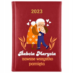 KALENDARZ A5 2023 Prezent dla BABCI Własne IMIĘ
