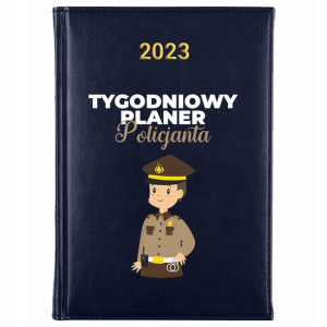 KALENDARZ A5 2023 Prezent dla POLICJANTA Wzory MIX