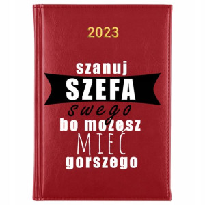 KALENDARZ A5 2023 Prezent dla SZEFA do Pracy Wzory