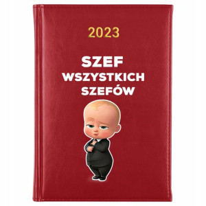 KALENDARZ A5 2023 Prezent dla SZEFA do Pracy Wzory