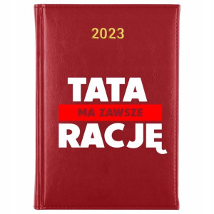 KALENDARZ A5 2023 Prezent dla TATY Śmieszne Wzory