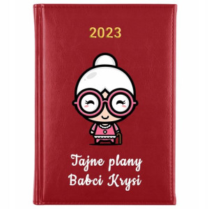 Kalendarz A5 2023 Prezent Tajne Plany Babci - Imię