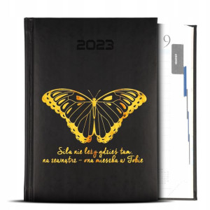 KALENDARZ A5 2023 Teksty MOTYWUJĄCE GOLD Wzory MiX