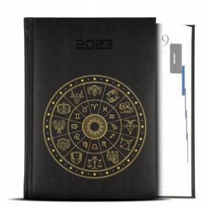 Kalendarz A5 2023 Znaki Zodiaku Różne Wzory Gold