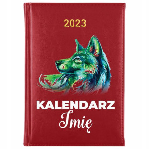 KALENDARZ Dzienny A5 2023 ANIMALS Twoje IMIĘ Wzory