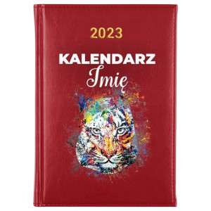 KALENDARZ Dzienny A5 2023 ANIMALS Twoje IMIĘ Wzory