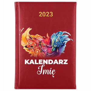 KALENDARZ Dzienny A5 2023 ANIMALS Twoje IMIĘ Wzory