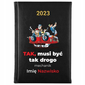 KALENDARZ Dzienny A5 2023 dla MECHANIKA MiX WZORÓW