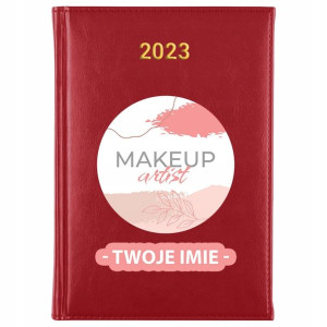 KALENDARZ Dzienny A5 2023 MAKE UP Twoje IMIĘ Wzory